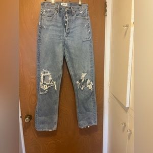 AGOLDE 90’s Pinche Waist Distressed Jeans.Worn a few times.
